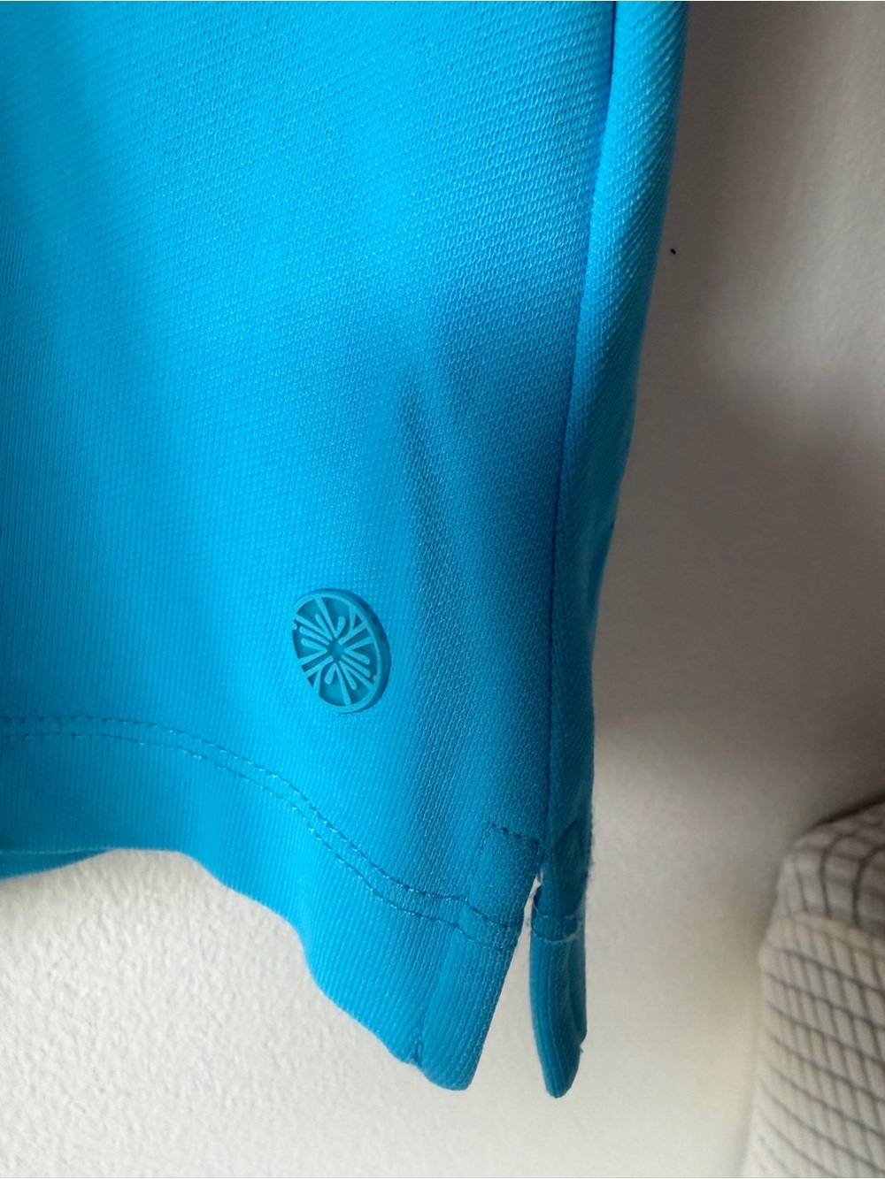 Lilly Pulitzer Turquoise Short-Sleeve Polo Top - Picture 2 of 3